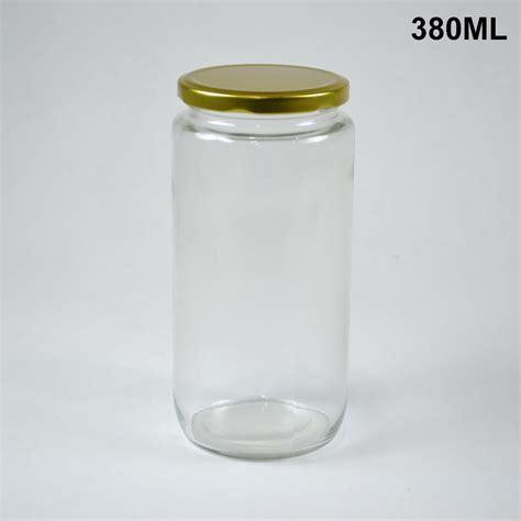 AM6424 Round Glass Jar 380ml – Amd-Deodap