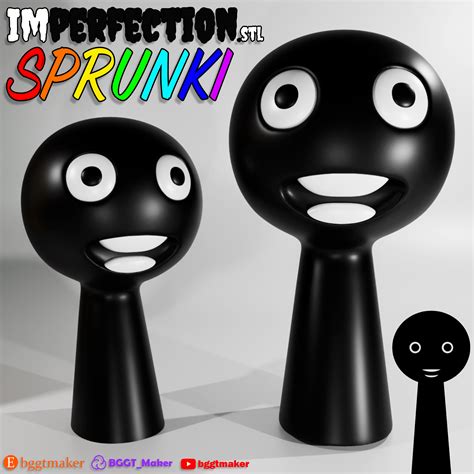 Archivo STL IMPERFECTION SPRUNKI INCREDIBOX BLACK | Sprunki 3D Model ...