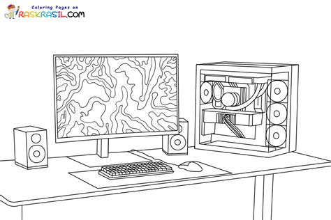 PC Computer Coloring Pages 的图像结果