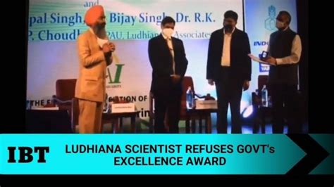 Ludhiana scientist refuses national award in support of farmers; video ...