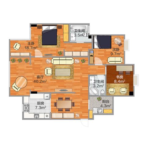 2019农村120平米2层户型图-房天下装修效果图