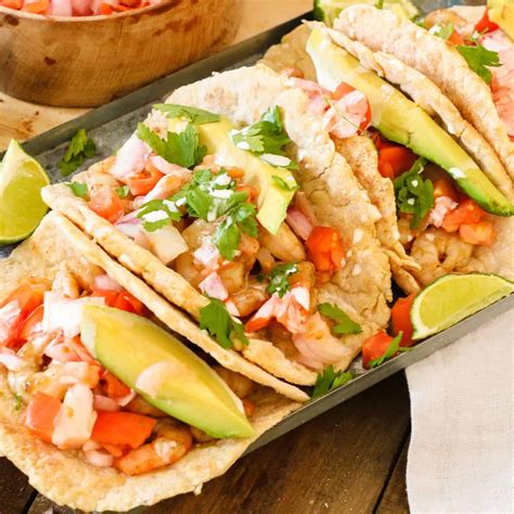 Healthy Low Carb Keto Shrimp Tacos (Gluten-Free, Whole30)