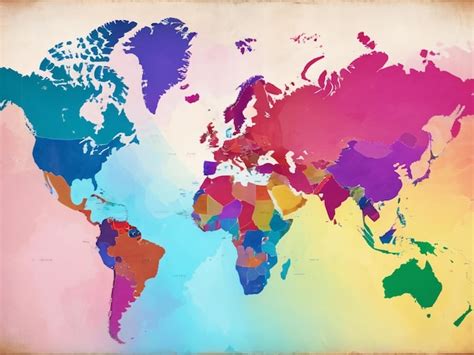 World Map Imagem Colorful Image 的图像结果