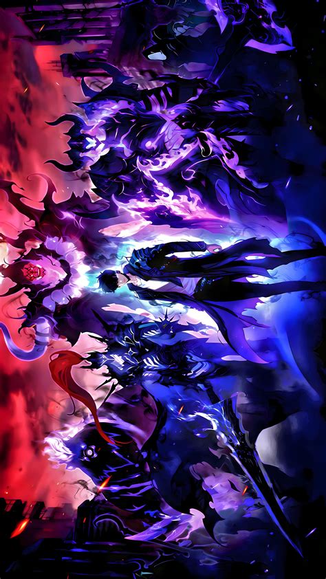 Solo leveling 4k | Aesthetic wallpaper solo leveling, Solo leveling all ...