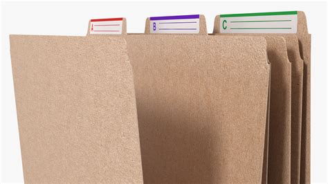 Brown Cardboard File Folder 3D | 3D Molier International