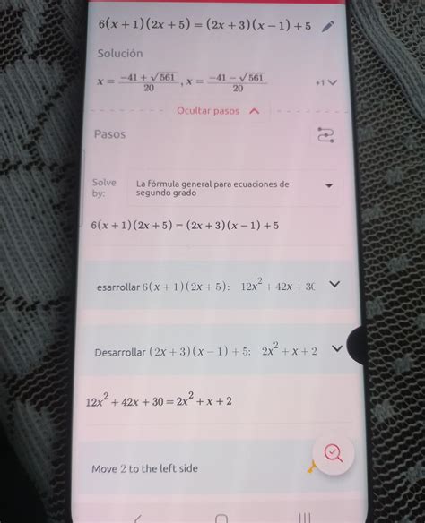 6(x+1)(2x+5)=(2x+3)(x-1)+5 - Brainly.lat