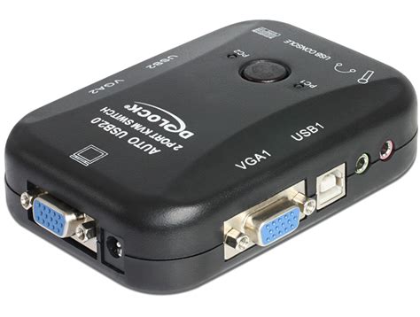 Delock Produkte 11348 Delock 2 > 1 VGA KVM Switch mit USB und Audio