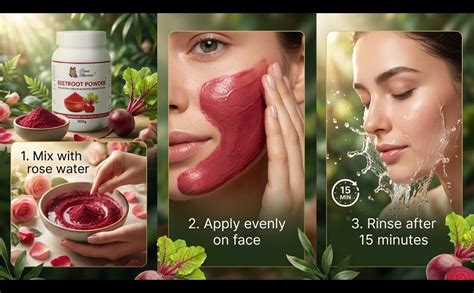 Paris Glamour 100% Pure Beetroot Powder for Skin Brightening, Natural ...