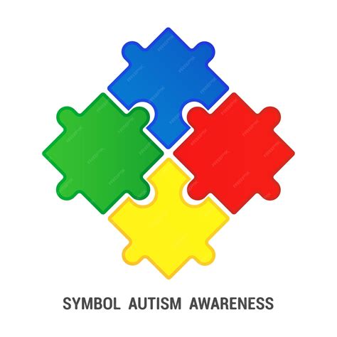Premium Vector | Colorful puzzle as symbol autism awareness