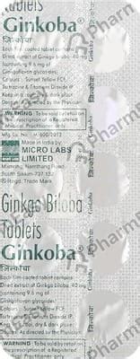 Ginkoba 40 MG Tablet (10): Uses, Side Effects, Price & Dosage | PharmEasy