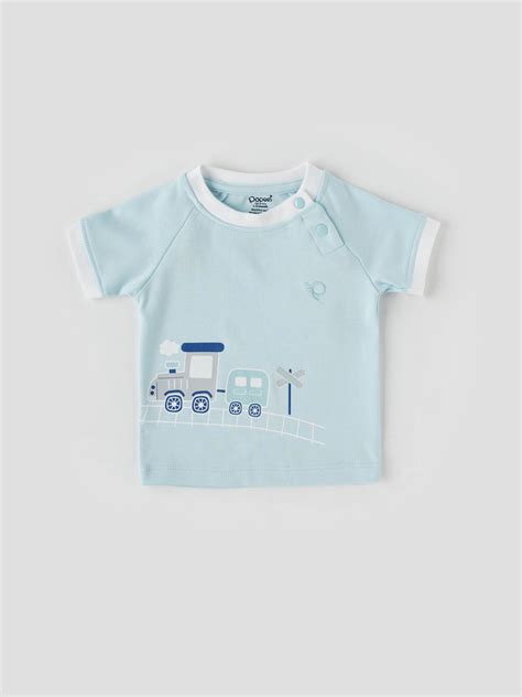 Popees Half Sleeve Printed T-shirt (0-9 Months) for boys – Popees Baby Care