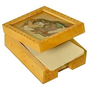 Little India Visiting Card Holder Handmade Office Stationary (10.16 cm ...