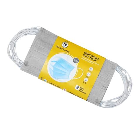 Marc Loire Certified 3 Layered Outdoor Protection Face Mask with ...