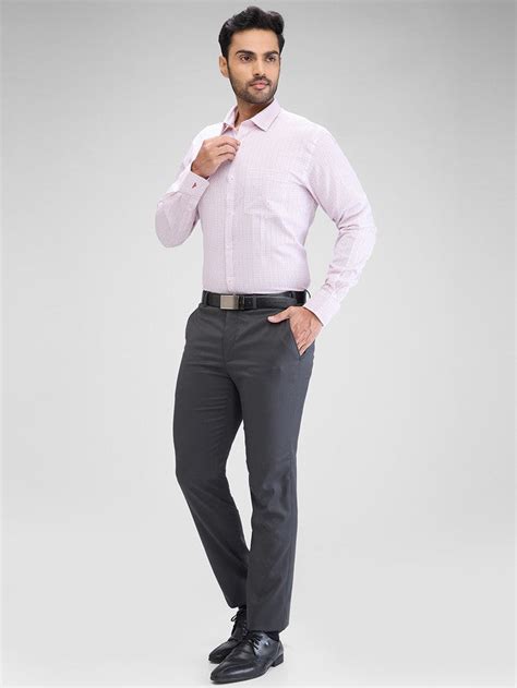 Park Avenue Men Pink Printed Slim Fit Cotton Formal Shirt – MyRaymond