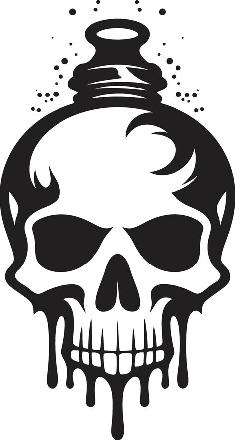Skulls Twilight Shadowy Vector Logo Mystical Curse Emblem Cryptic ...