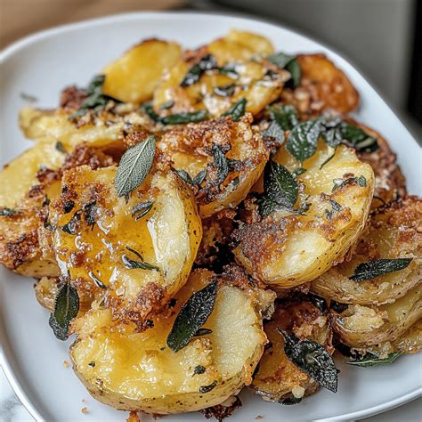 How to Make Crispy Brown Butter Sage Smashed Potatoes