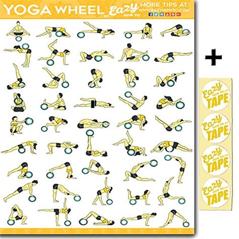 Buy Eazy How To Yoga Wheel Exercise Workout Big 28 X 20 Train Endurance ...