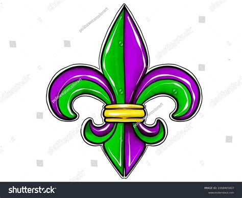 Mardi Gras Symbol Water Color Stock Illustration 2268405007 | Shutterstock