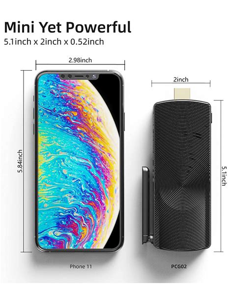 Buy MeLE PCG02 Fanless Mini PC Stick, J4125 8GB 128GB Desktop Computer ...