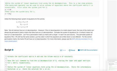 Rezultat imagine pentru LU Decomposition Matlab Code
