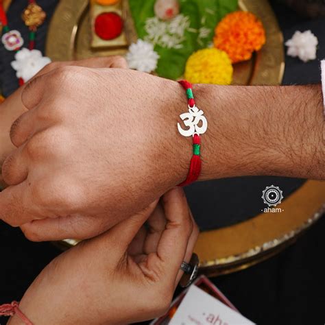 Buy 925 Silver Rakhi Online | Worldwide Shipping – aham jewellery ...