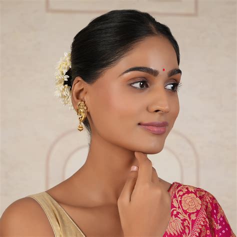 Gold plated Ganesh earring | Free Cod - smarsjewelrys