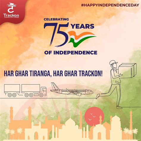 Trackon couriers on Twitter: "On August 15th 1947, India achieved ...