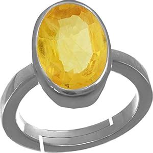 Rama & Mool Chand Trading 6.25 ratti Natural Yellow Sapphire pukhraj ...