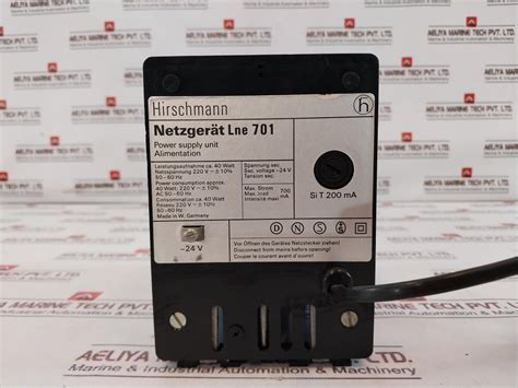 Hirschmann Lne 701 Power Supply Unit – Aeliya Marine Tech