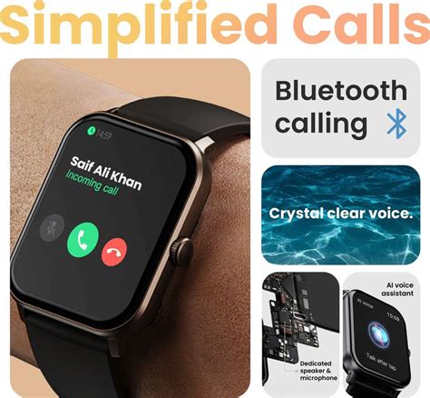 GOBOULT Drift+ 1.85" ,BT Calling, 500Nits Brightness, 150+ Watchfaces ...