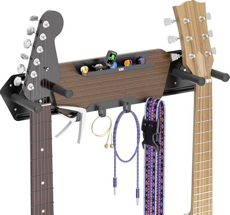 Amazon.com: KDD Guitar Wall Mount with 4 Removable Rubber Hangers ...