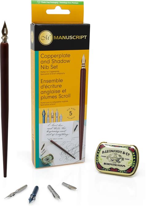 Manuscript Leonardt Copperplate & Shadow Calligraphy Pen Set ...