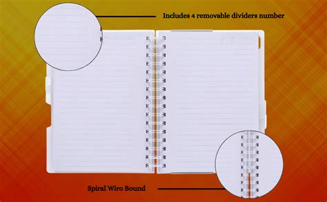 HQ by Navneet | Five Subject Spiral Wiro Bound Notebook | 14.8 cm X 21 ...
