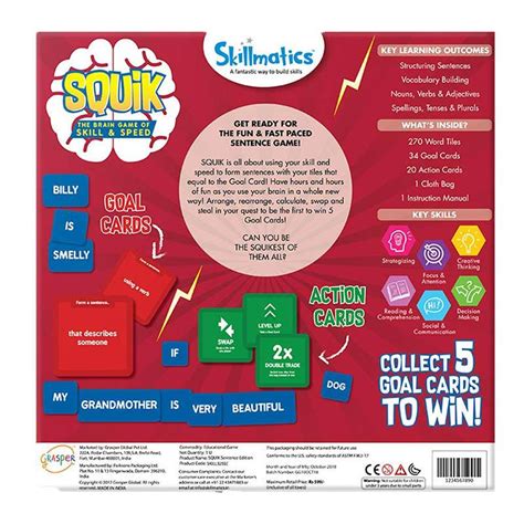 Buy Skillmatics Squik - The Brain Game of Skill and Speed - The ...