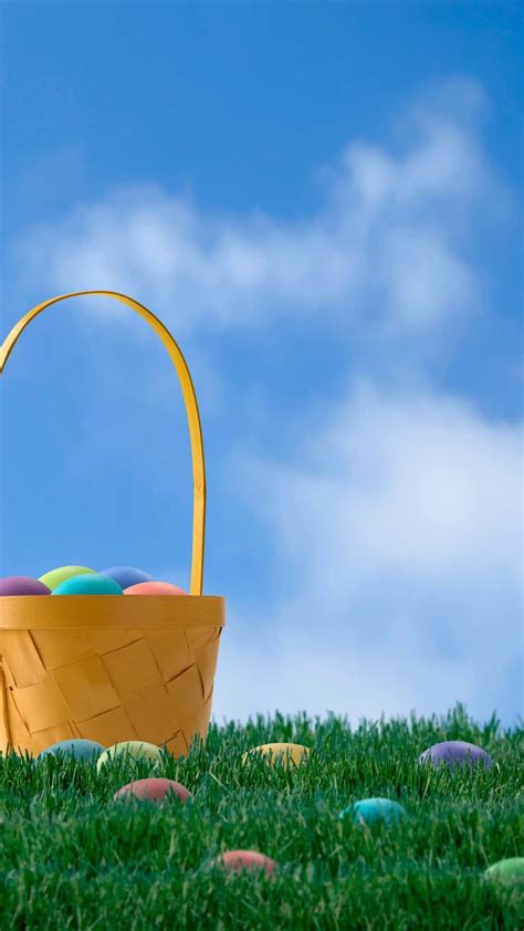 Download Basket Full Of Easter Egg Background | Wallpapers.com