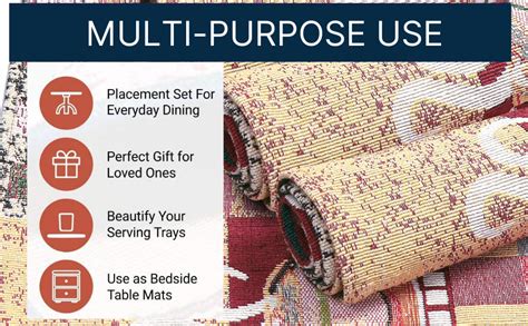 Buy PRAKARTIK BY INDUARTS 100% Cotton Cup Plate Rectangular Dining ...