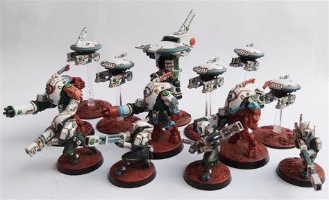 Finished painting my tau kill team. C&C appreciated. Excited to use ...