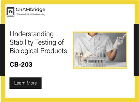 Understanding Stability Testing of Biological Products | CRAMbridge