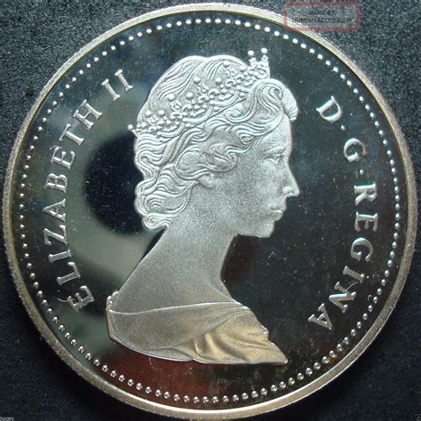 1989 Canada Proof Mackenzie River Silver Dollar Coin