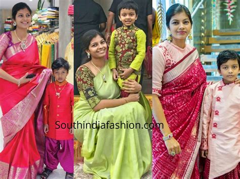 Mother And Son Matching Indian Outfits | Mom Son Mathcing Ethnic Wear ...