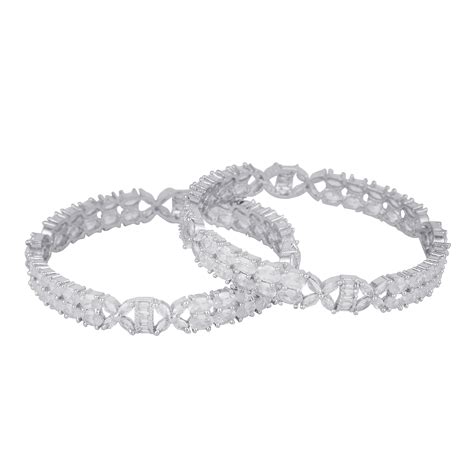 Snowflake Sparkle Bangles (Pack of 2)