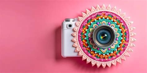 3d icon desktop with holographic diwali mandalas and mandalas of diwali ...