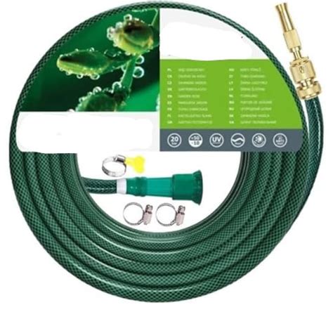 AHYRA 10 Heavy Duty Expandable Garden Hose Flexible Water Pipe With 2 ...