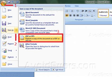 How to Convert a PDF File to a Microsoft Office Word 2007 的图像结果