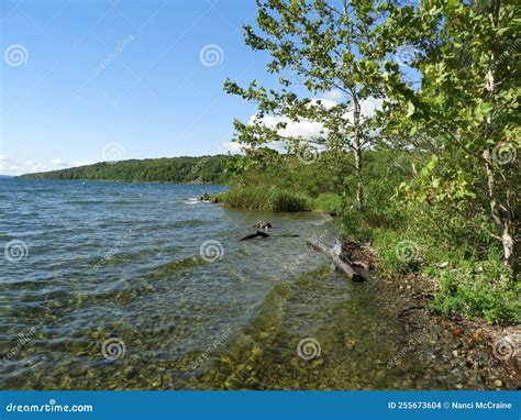 End of Summer Arrives on Cayuga Lake in the FingerLakes Stock Photo ...