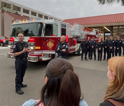UC Davis Celebrates Arrival of New Ladder Truck with Traditional Push ...