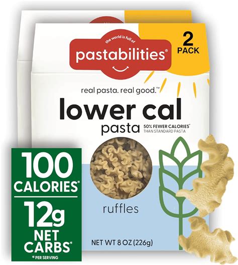 Amazon.com : Pastabilities, Lower Calorie Pasta, Ruffles - 100 Calories ...