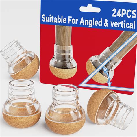 32 PCs Chair Leg Protectors for Hardwood Floors, Extra Thicken Chair ...