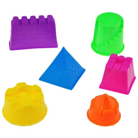 UJEAVETTE 6Pcs Mini Sand Castle Molds Building Pyramid Sandcastle Beach ...