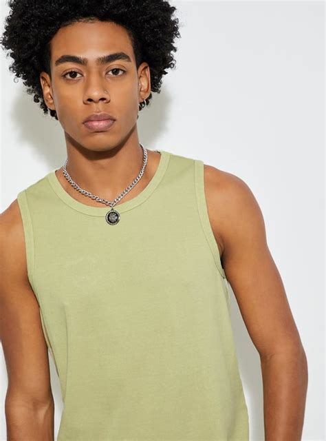 Buy URB_N Men Solid Sleeveless T-shirt Online at just Rs. 499.0 ...